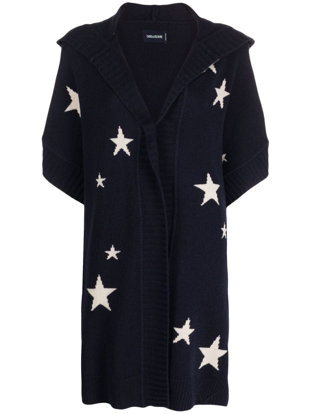 Zadig&Voltaire Inna star-jacquard cashmere cardigan - Blue von Zadig&Voltaire