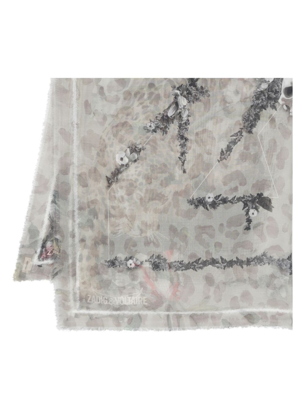 Zadig&Voltaire Kerry Wild modal scarf - Grey von Zadig&Voltaire