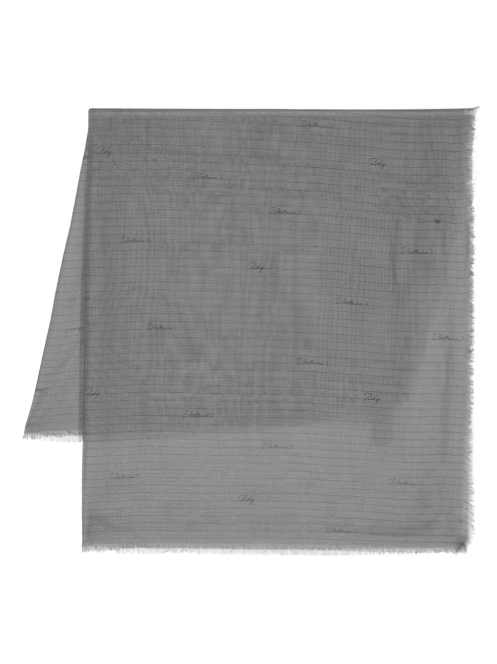 Zadig&Voltaire Kerry pinstripe-pattern scarf - Grey von Zadig&Voltaire