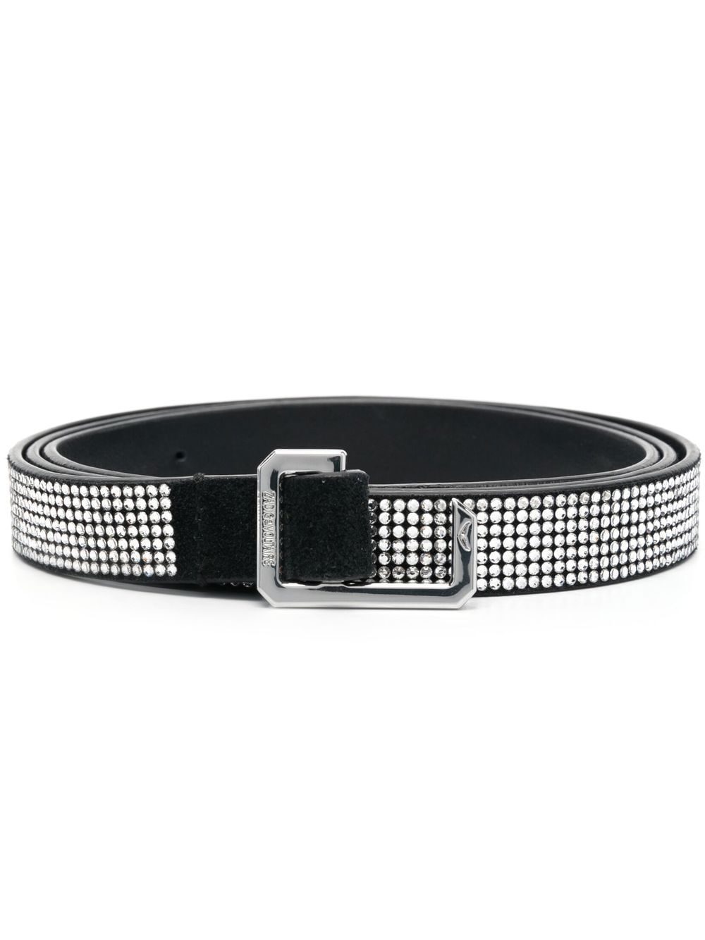 Zadig&Voltaire La Cecilia 15mm crystal belt - Black von Zadig&Voltaire