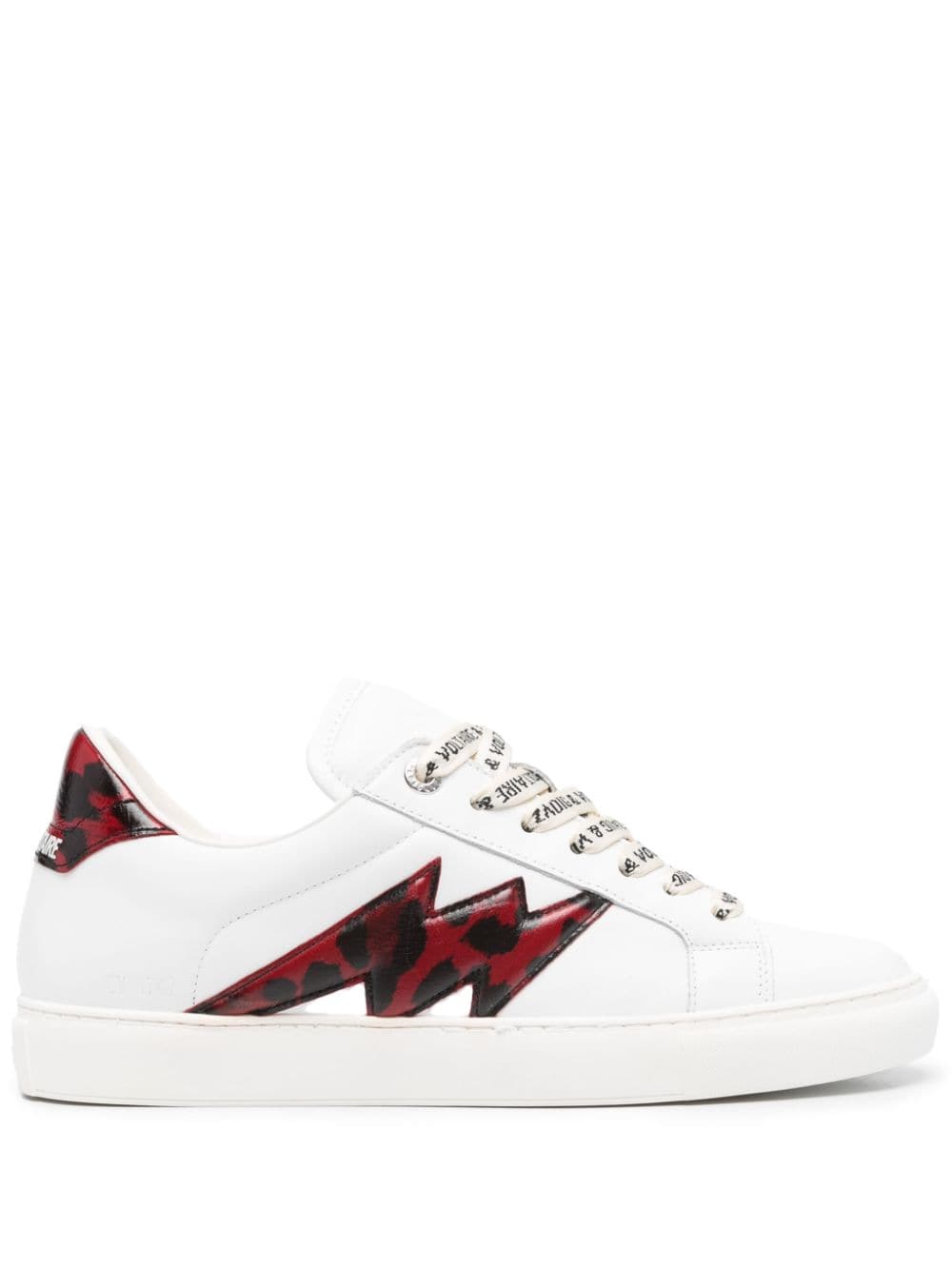 Zadig&Voltaire La Flash leather sneakers - White von Zadig&Voltaire