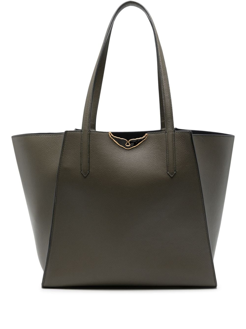 Zadig&Voltaire Le Borderline leather tote bag - Green von Zadig&Voltaire