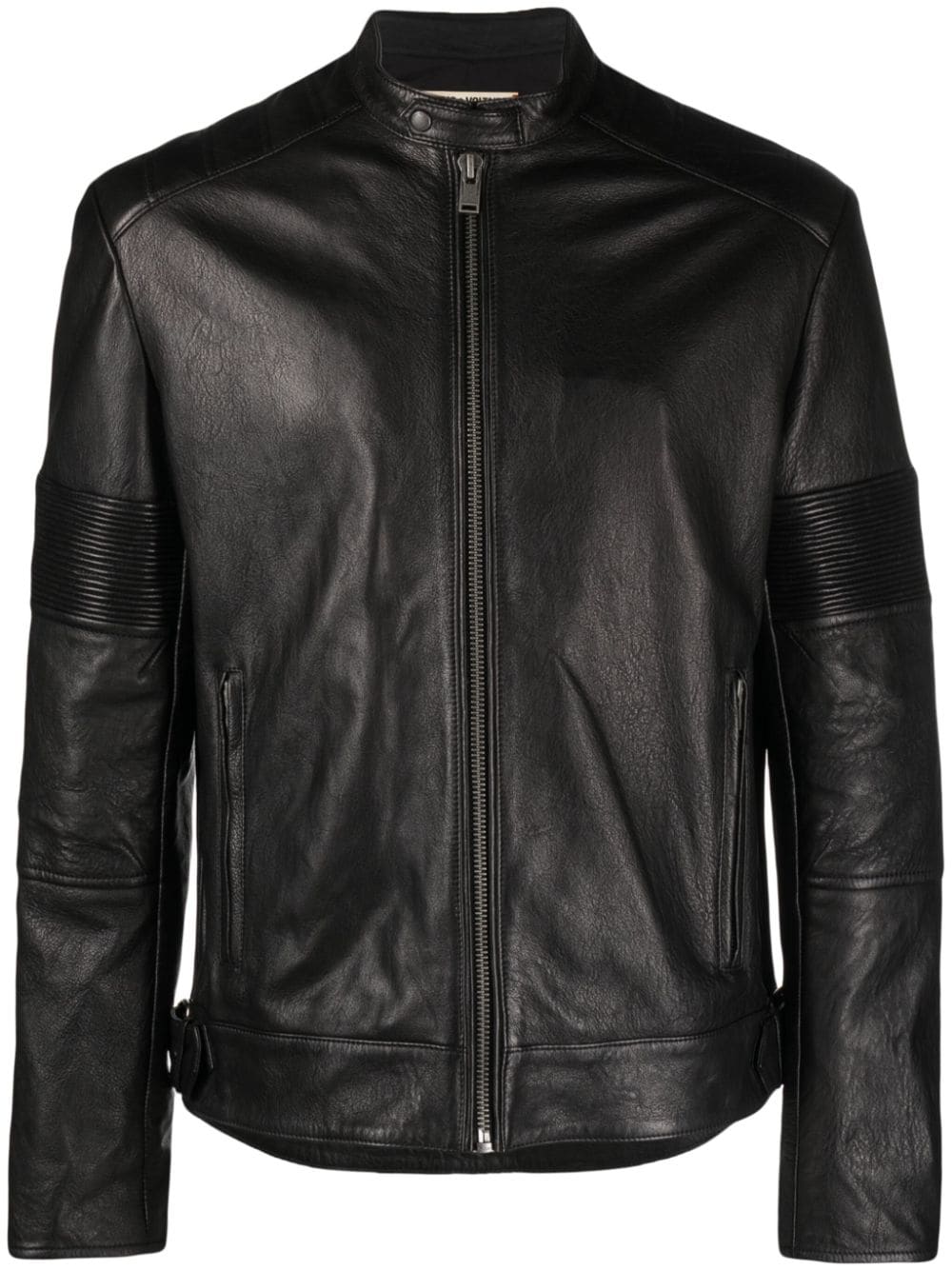 Zadig&Voltaire Lean zip-up leather biker jacket - Black von Zadig&Voltaire