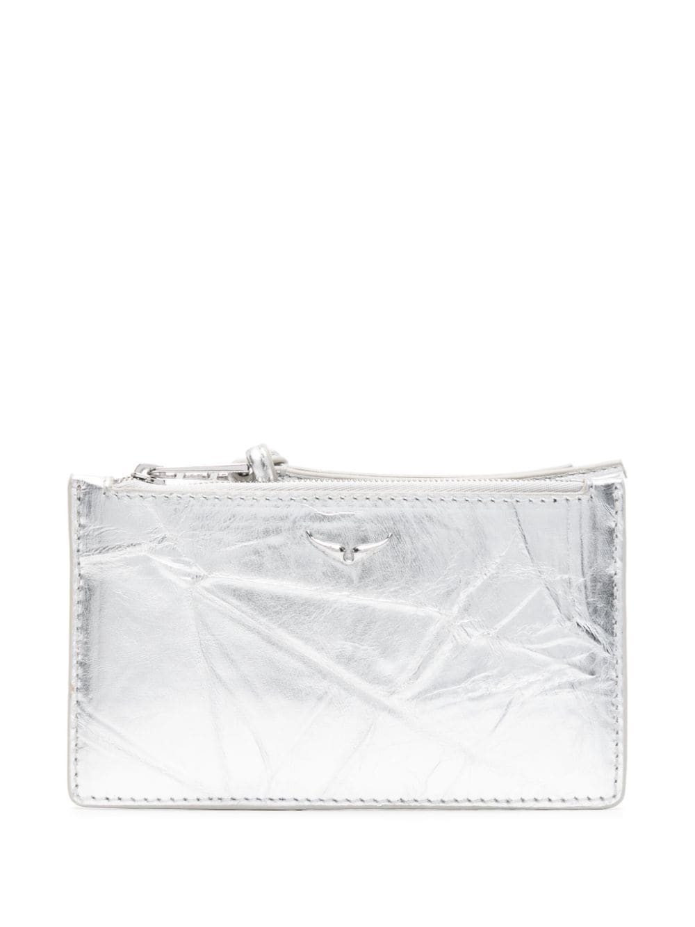 Zadig&Voltaire Long Eternal metallic coin purse - Silver von Zadig&Voltaire