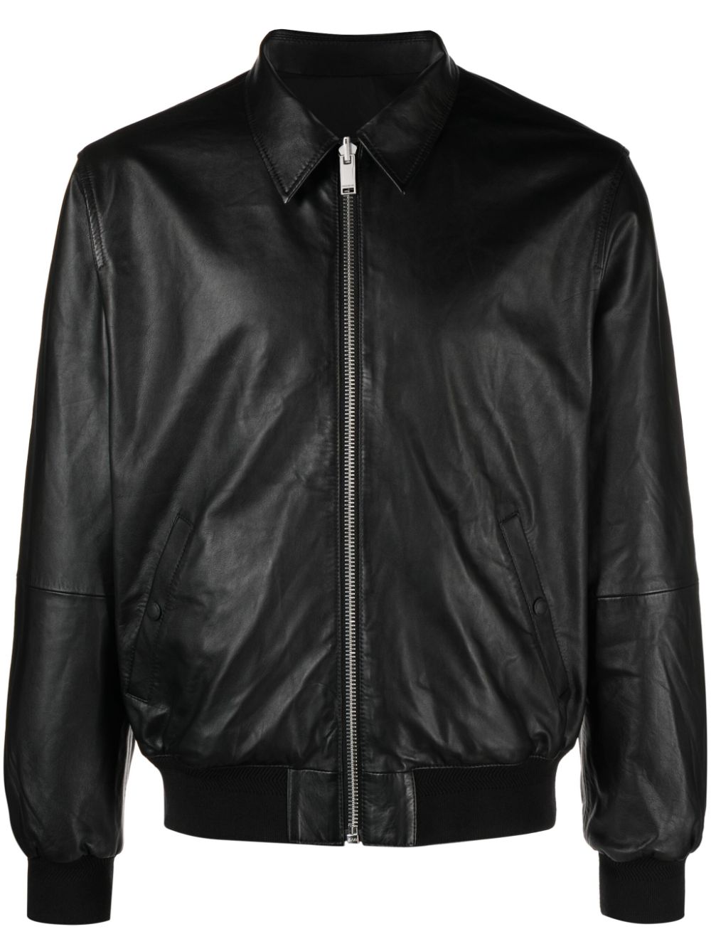 Zadig&Voltaire Mate reversible leather jacket - Black von Zadig&Voltaire