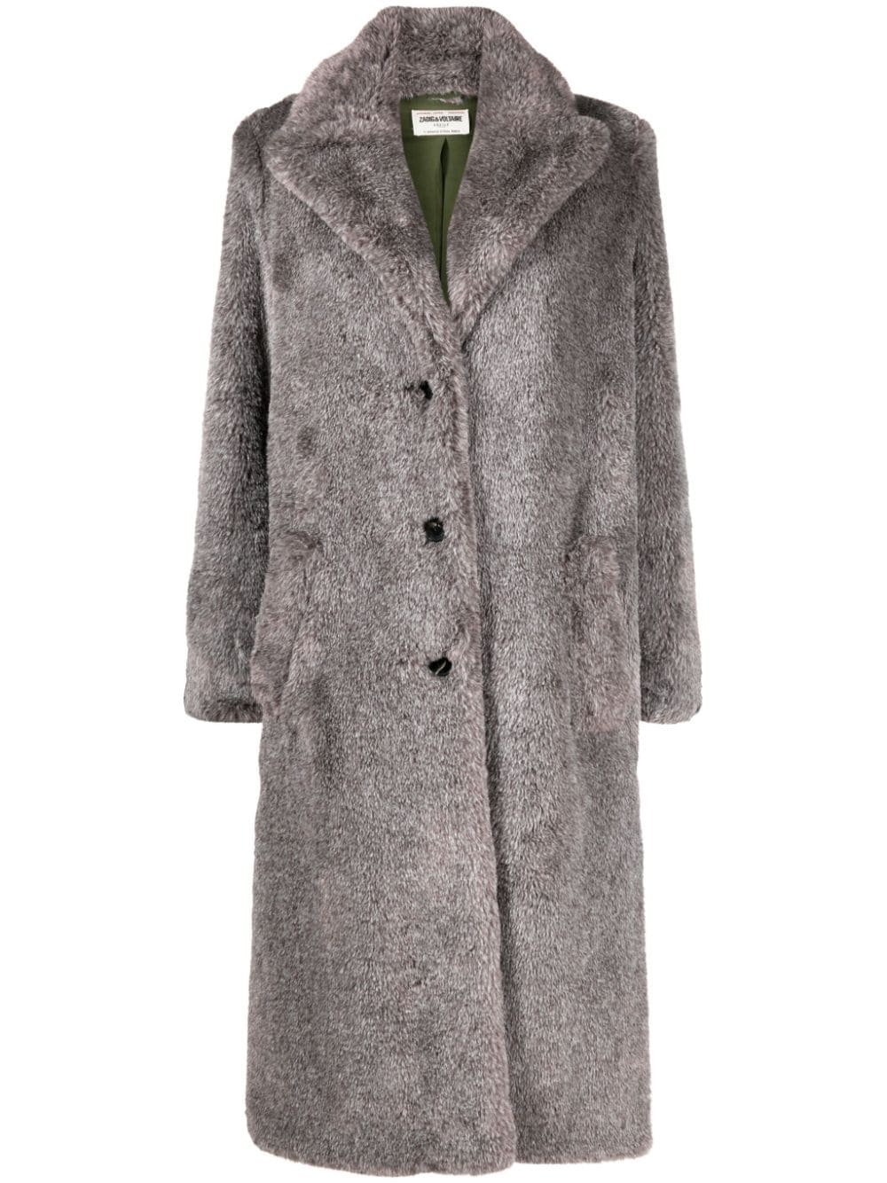 Zadig&Voltaire Monaco faux-fur coat - Grey von Zadig&Voltaire