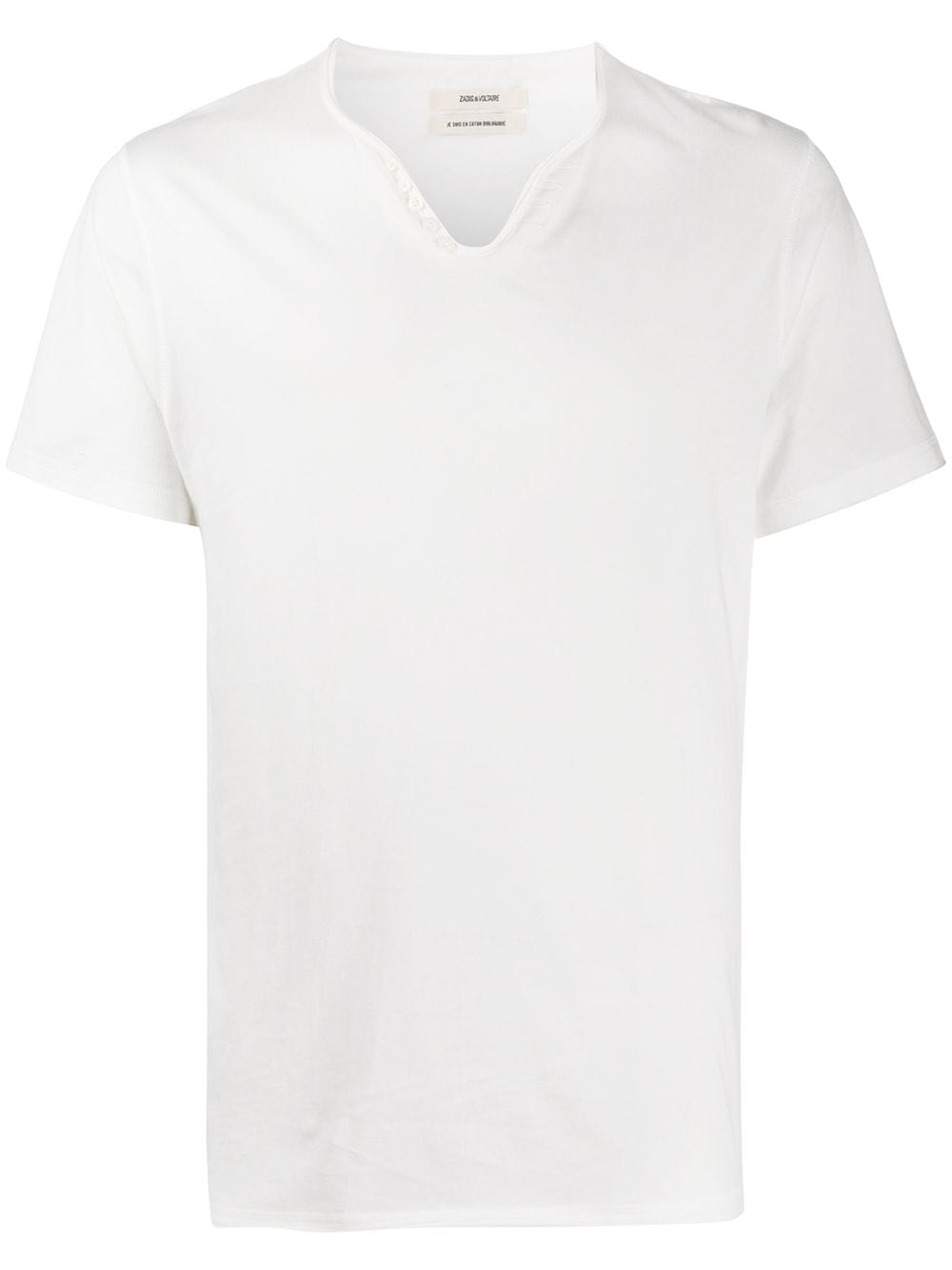 Zadig&Voltaire Monastir Henley-neck T-shirt - White von Zadig&Voltaire