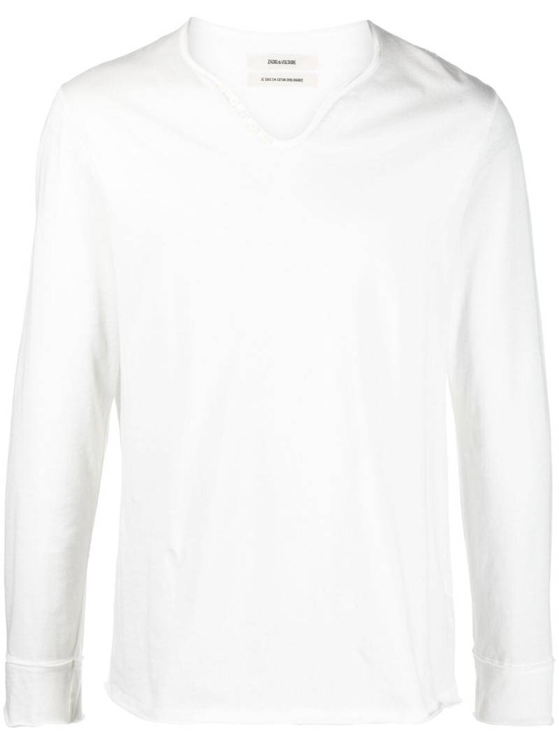 Zadig&Voltaire Monastir long-sleeved T-shirt - White von Zadig&Voltaire