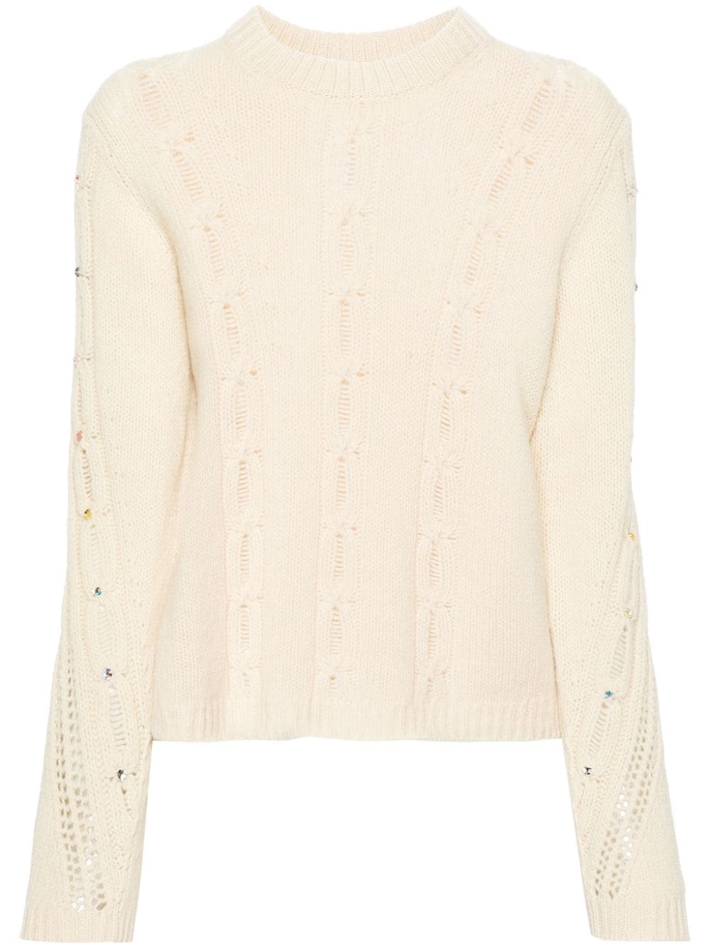 Zadig&Voltaire Morley cable-knit jumper - Neutrals von Zadig&Voltaire