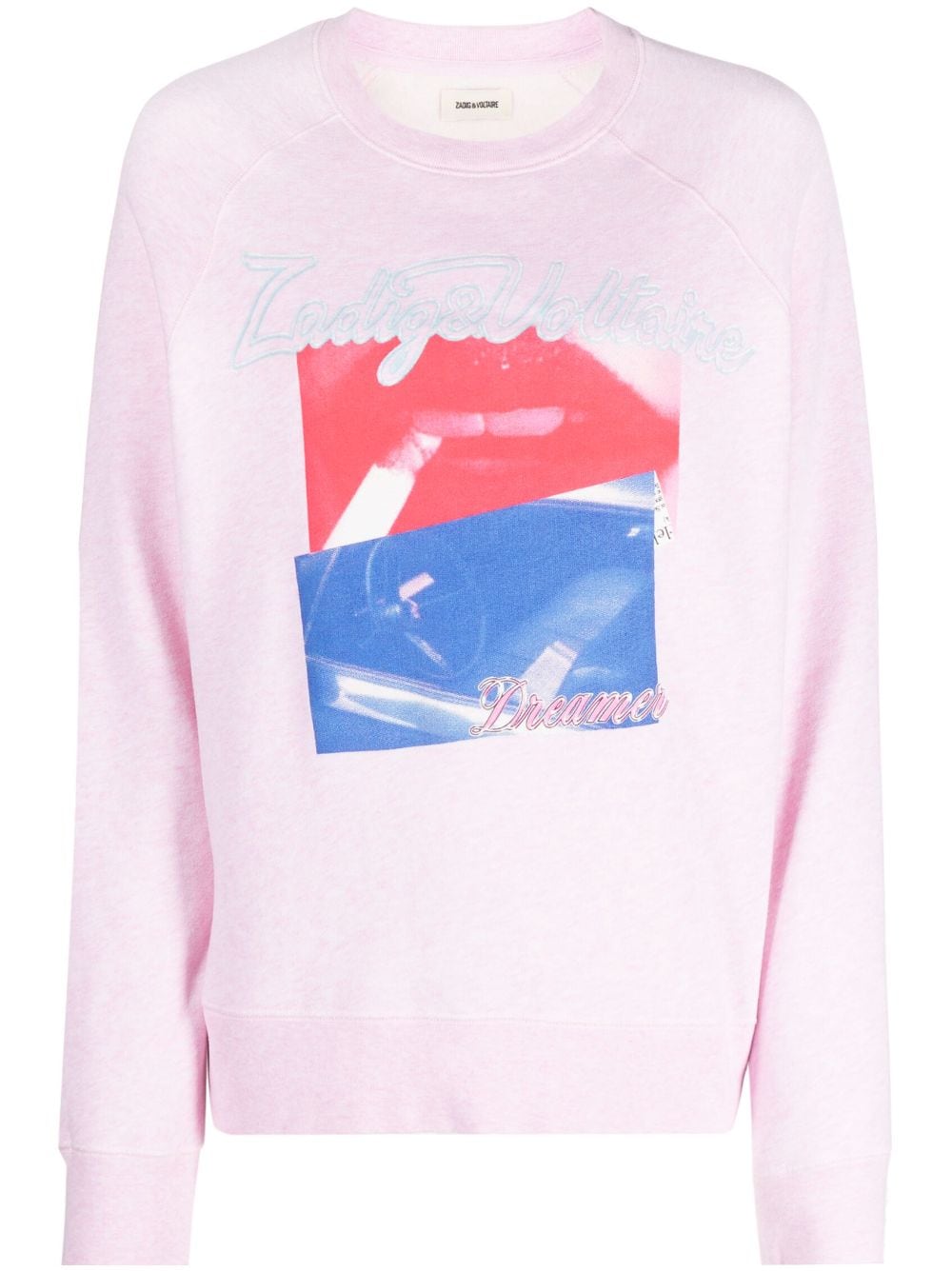 Zadig&Voltaire Photoprint logo-embroidered hoodie - Pink von Zadig&Voltaire