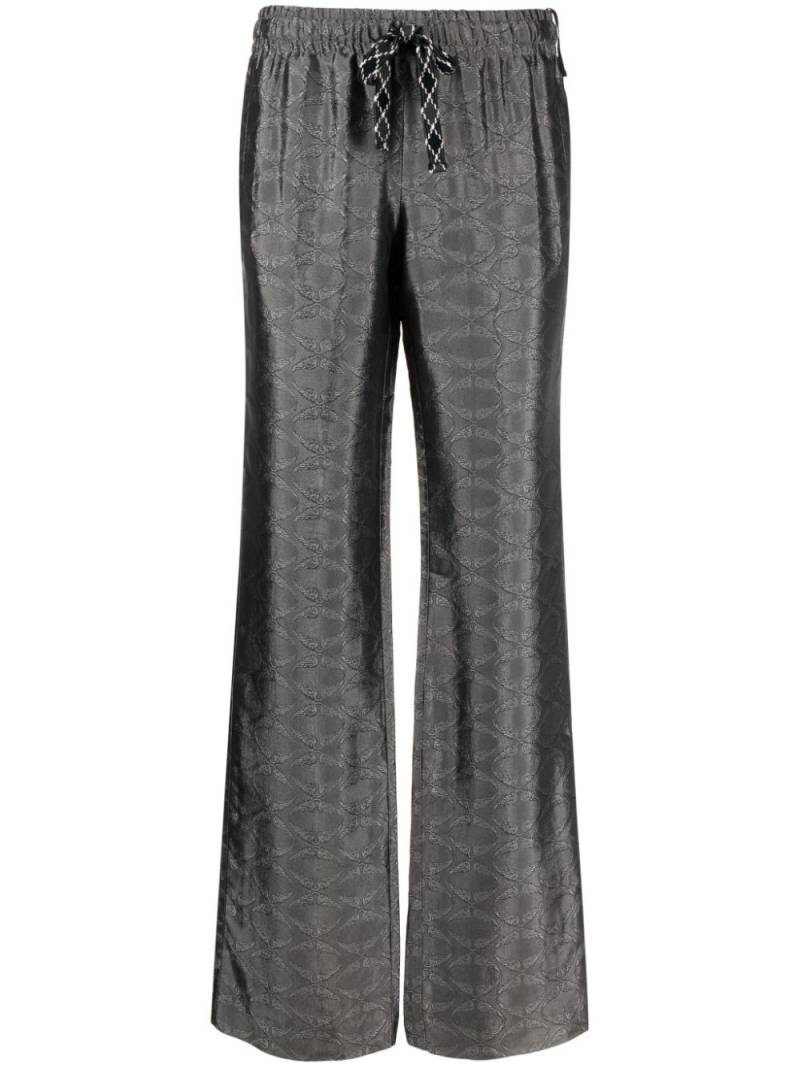 Zadig&Voltaire Pomy patterned-jacquard flared trousers - Grey von Zadig&Voltaire