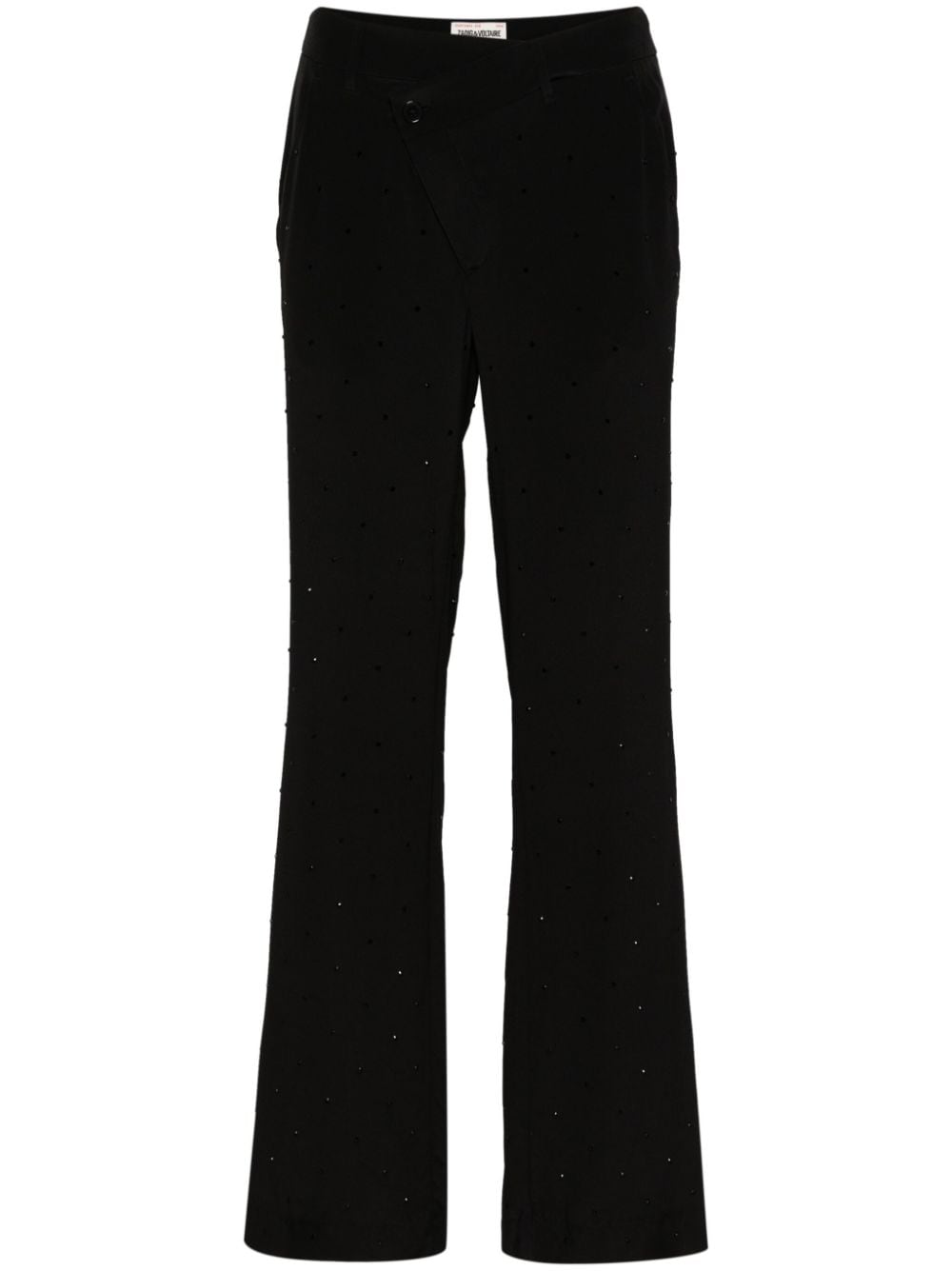 Zadig&Voltaire Poxy slim-fit silk trousers - Black von Zadig&Voltaire