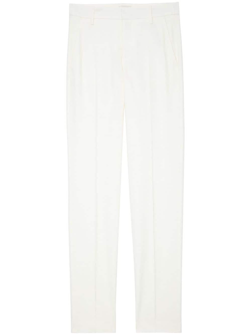 Zadig&Voltaire Prune tapered crepe trousers - White von Zadig&Voltaire