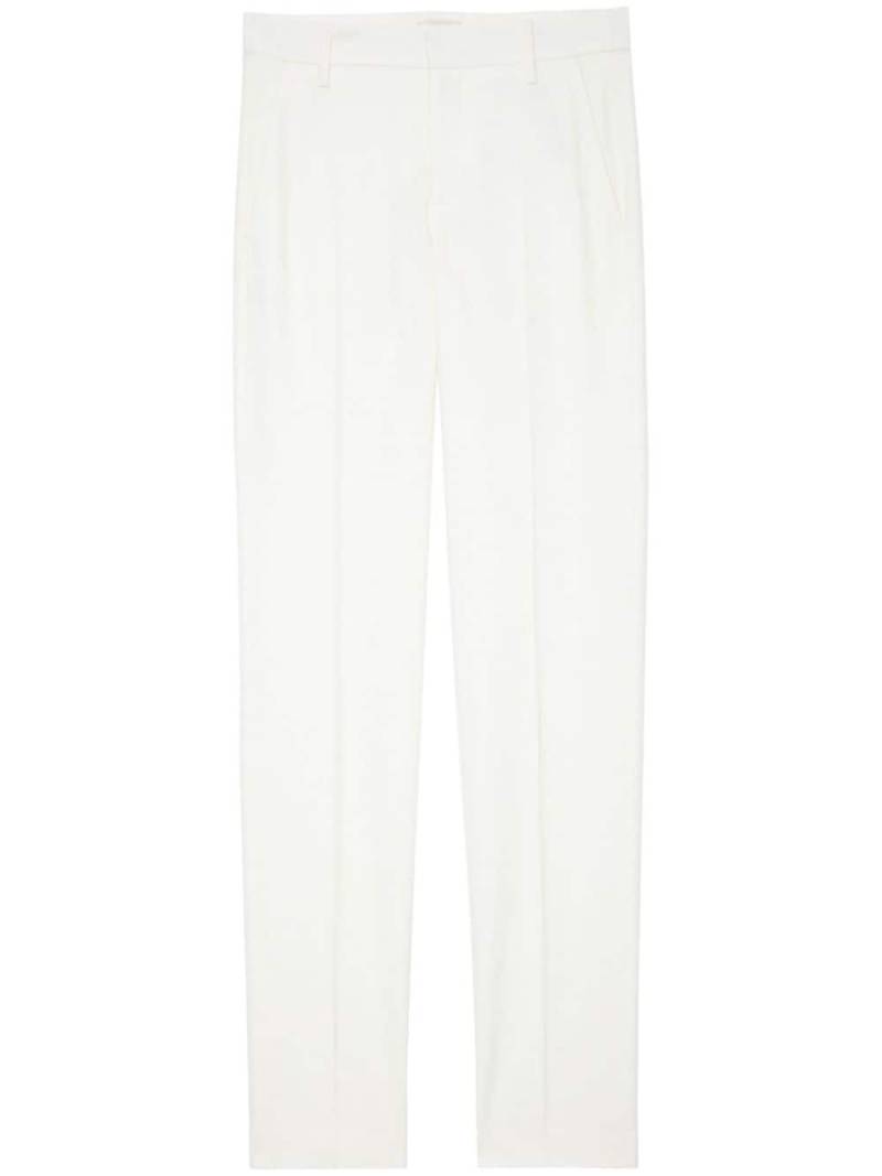 Zadig&Voltaire Prune tapered crepe trousers - White von Zadig&Voltaire