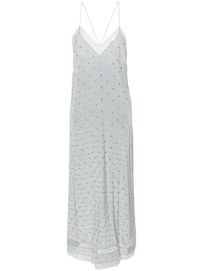 Zadig&Voltaire Reman silk maxi dress - Blue von Zadig&Voltaire