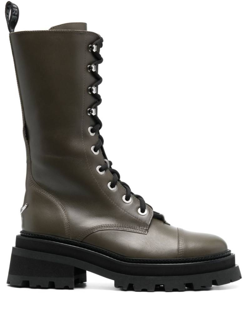 Zadig&Voltaire Ride 60mm lace-up boots - Green von Zadig&Voltaire
