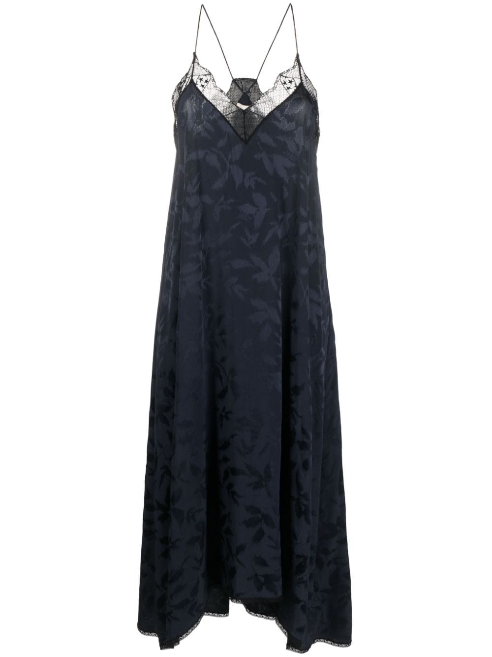 Zadig&Voltaire Risty silk midi dress - Blue von Zadig&Voltaire