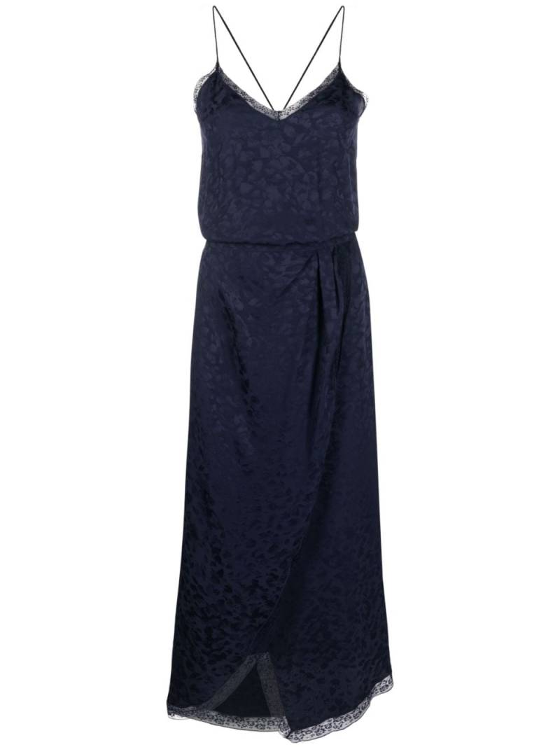 Zadig&Voltaire Rixi silk-jacquard dress - Blue von Zadig&Voltaire
