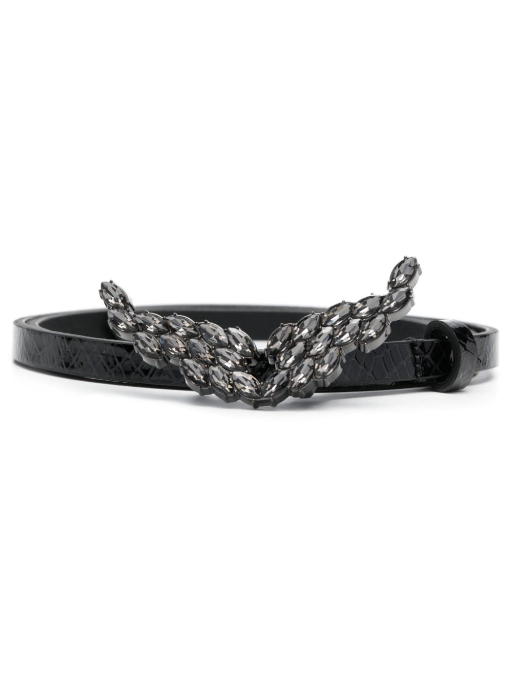 Zadig&Voltaire Rock wings-buckle leather belt - Black von Zadig&Voltaire