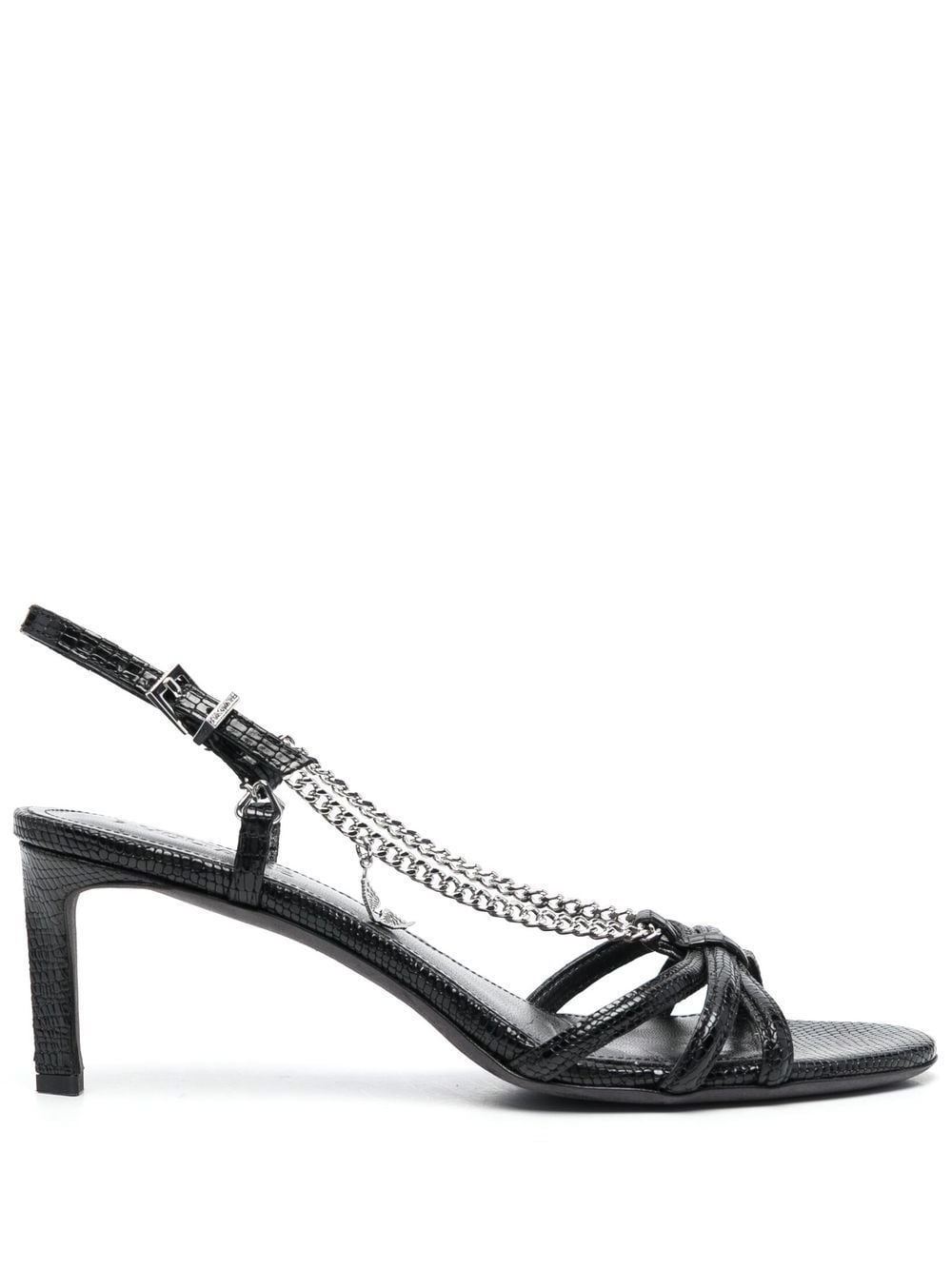 Zadig&Voltaire Sleepless leather sandals - Black von Zadig&Voltaire