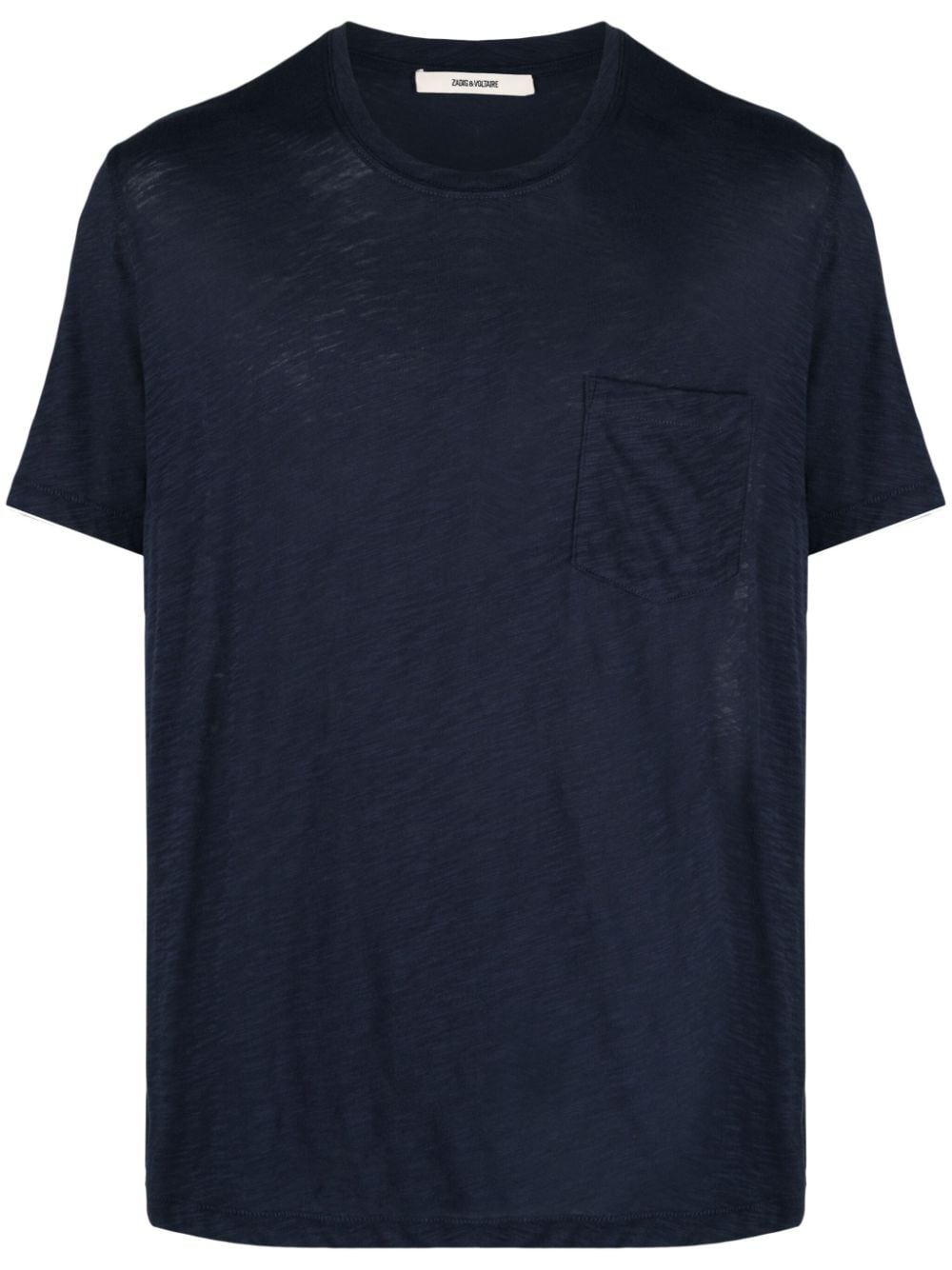 Zadig&Voltaire Stockholm flocked-skull cotton T-shirt - Blue von Zadig&Voltaire