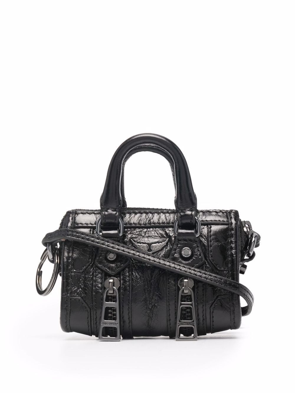 Zadig&Voltaire Sunny mini patent leather tote - Black von Zadig&Voltaire