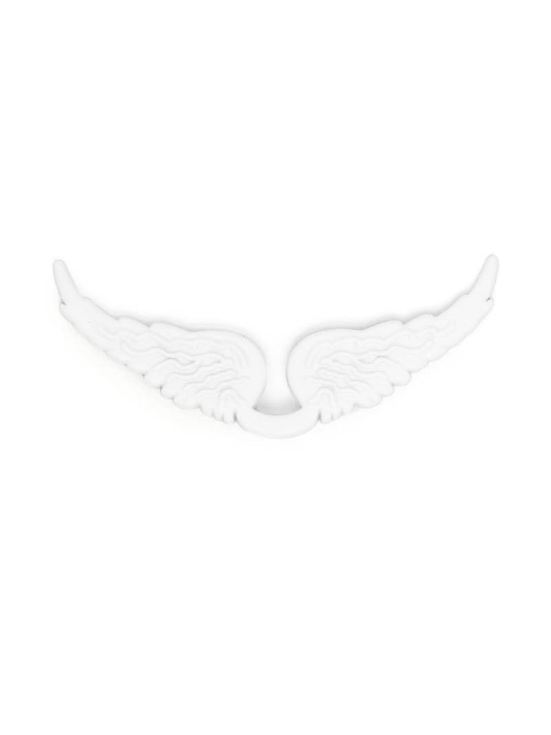 Zadig&Voltaire Swing Your Wings keyring charm - White von Zadig&Voltaire