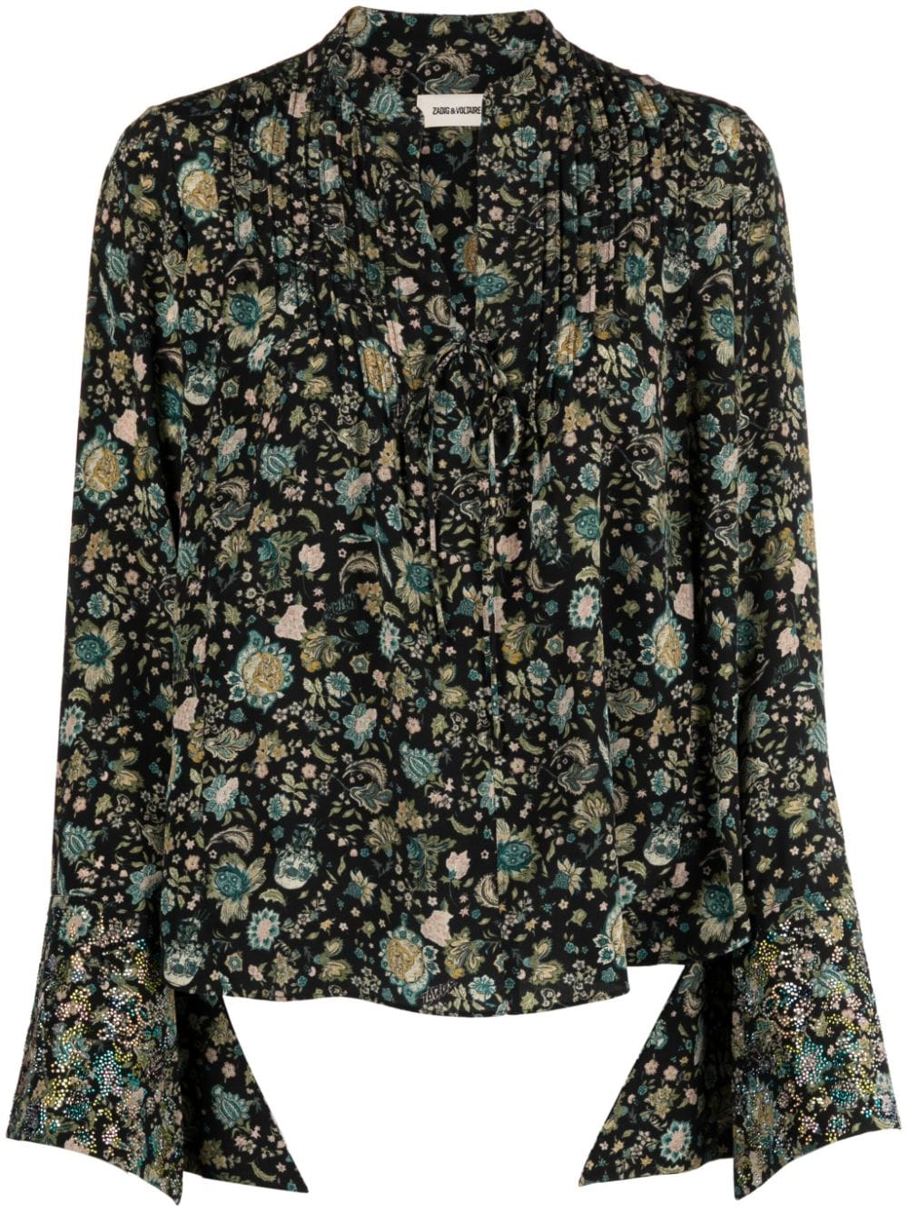 Zadig&Voltaire Taika Bali floral-print silk blouse - Black von Zadig&Voltaire