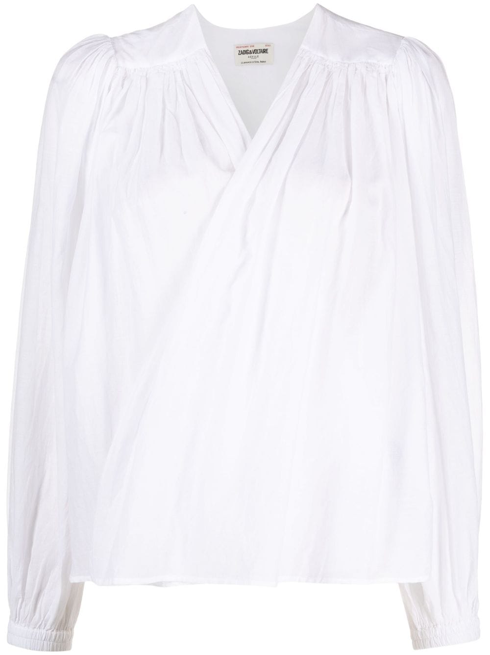 Zadig&Voltaire Tenew wrapped blouse - White von Zadig&Voltaire