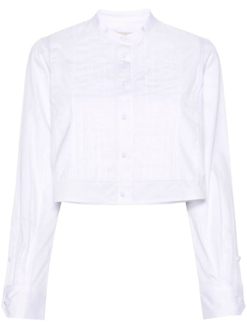 Zadig&Voltaire Theby pleated cotton shirt - White von Zadig&Voltaire