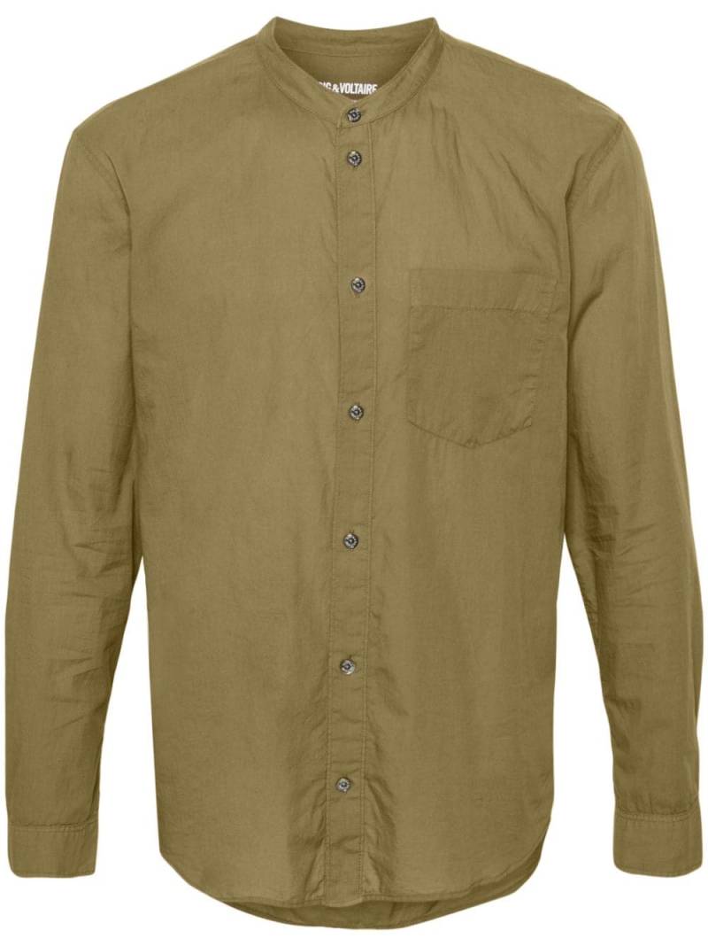 Zadig&Voltaire Thibault cotton shirt - Green von Zadig&Voltaire