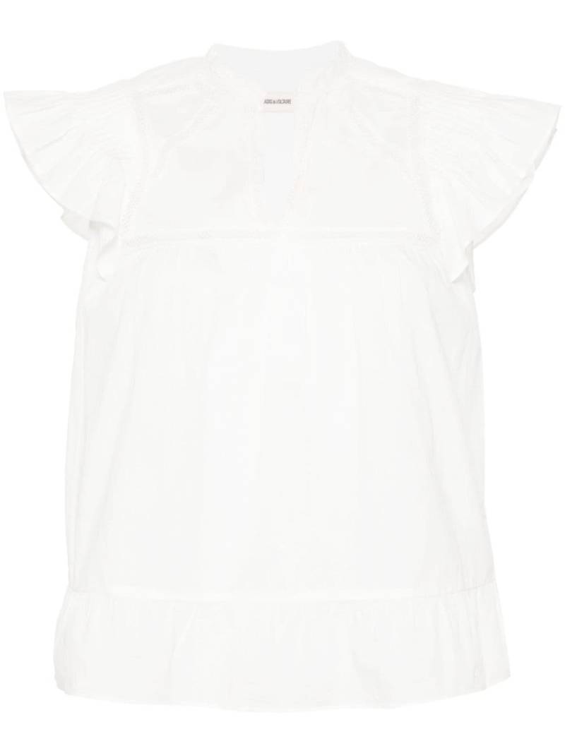 Zadig&Voltaire Tolded organic-cotton blouse - White von Zadig&Voltaire