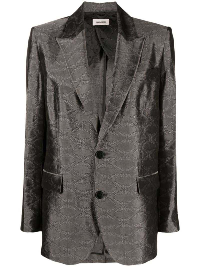 Zadig&Voltaire Vegy jacquard blazer - Silver von Zadig&Voltaire