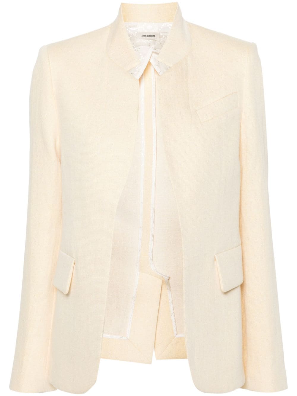 Zadig&Voltaire Very lurex single-breasted blazer - Yellow von Zadig&Voltaire