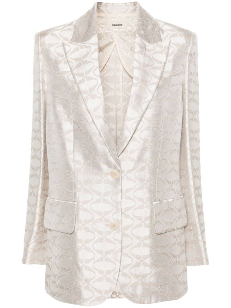 Zadig&Voltaire Vicka jacquard blazer - Neutrals von Zadig&Voltaire