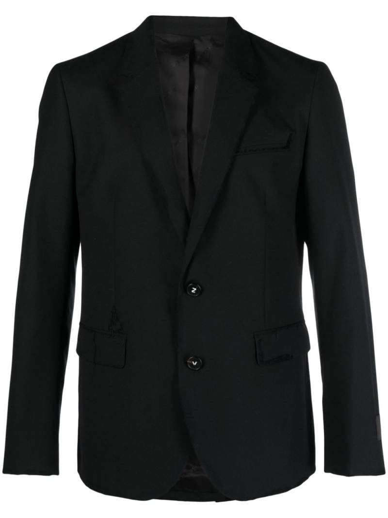 Zadig&Voltaire Viks single-breasted raw edge blazer - Black von Zadig&Voltaire