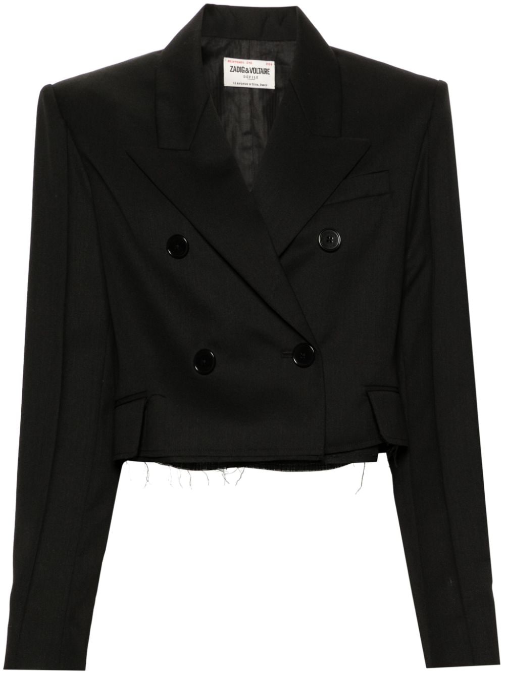 Zadig&Voltaire Vito double-breasted blazer - Black von Zadig&Voltaire