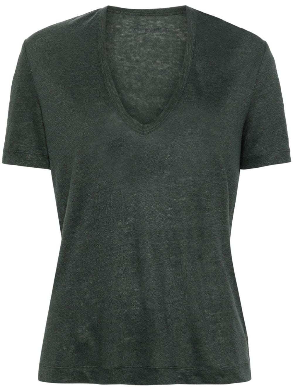 Zadig&Voltaire Wassa linen T-shirt - Green von Zadig&Voltaire