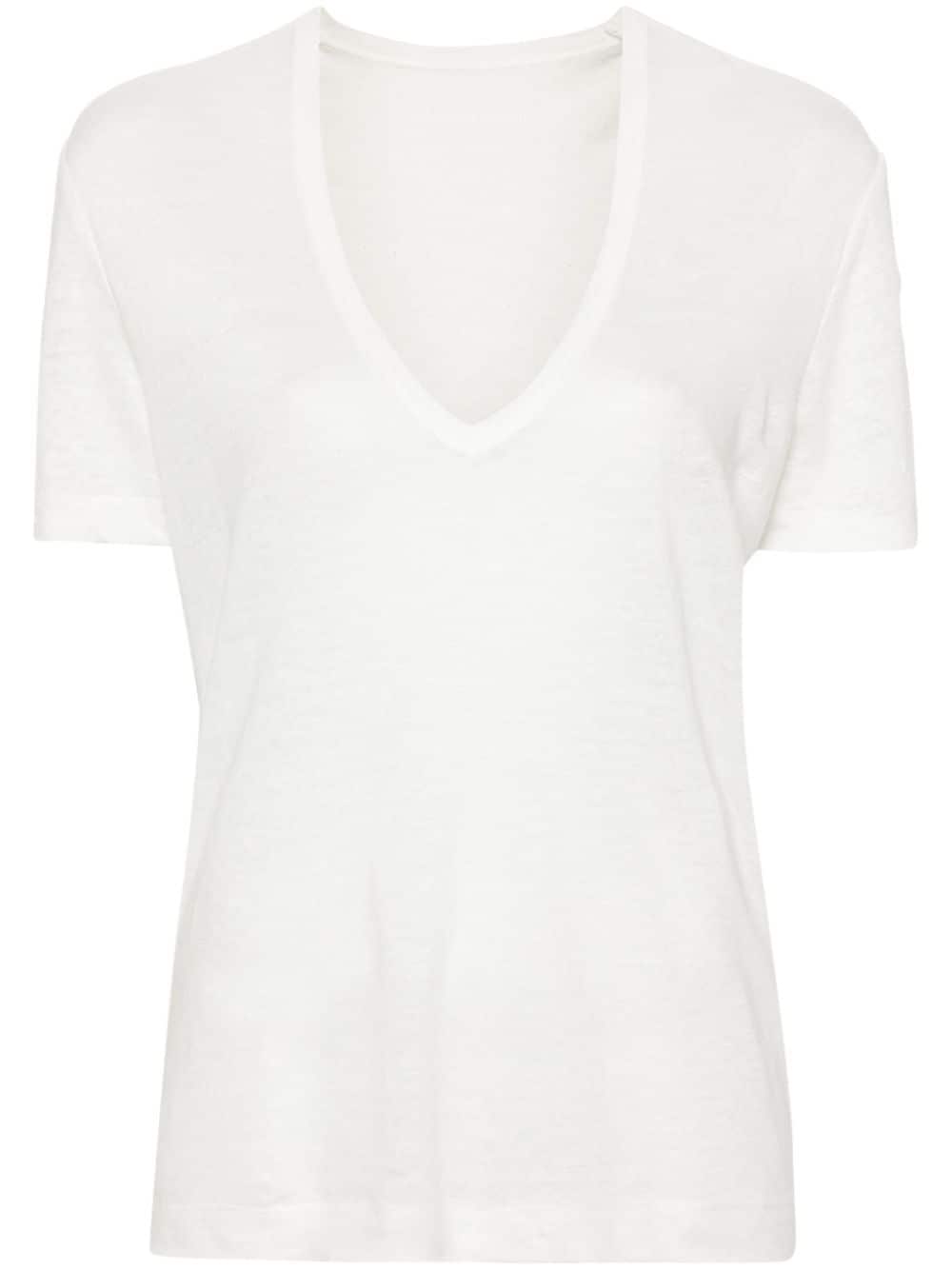 Zadig&Voltaire Wassa linen T-shirt - White von Zadig&Voltaire