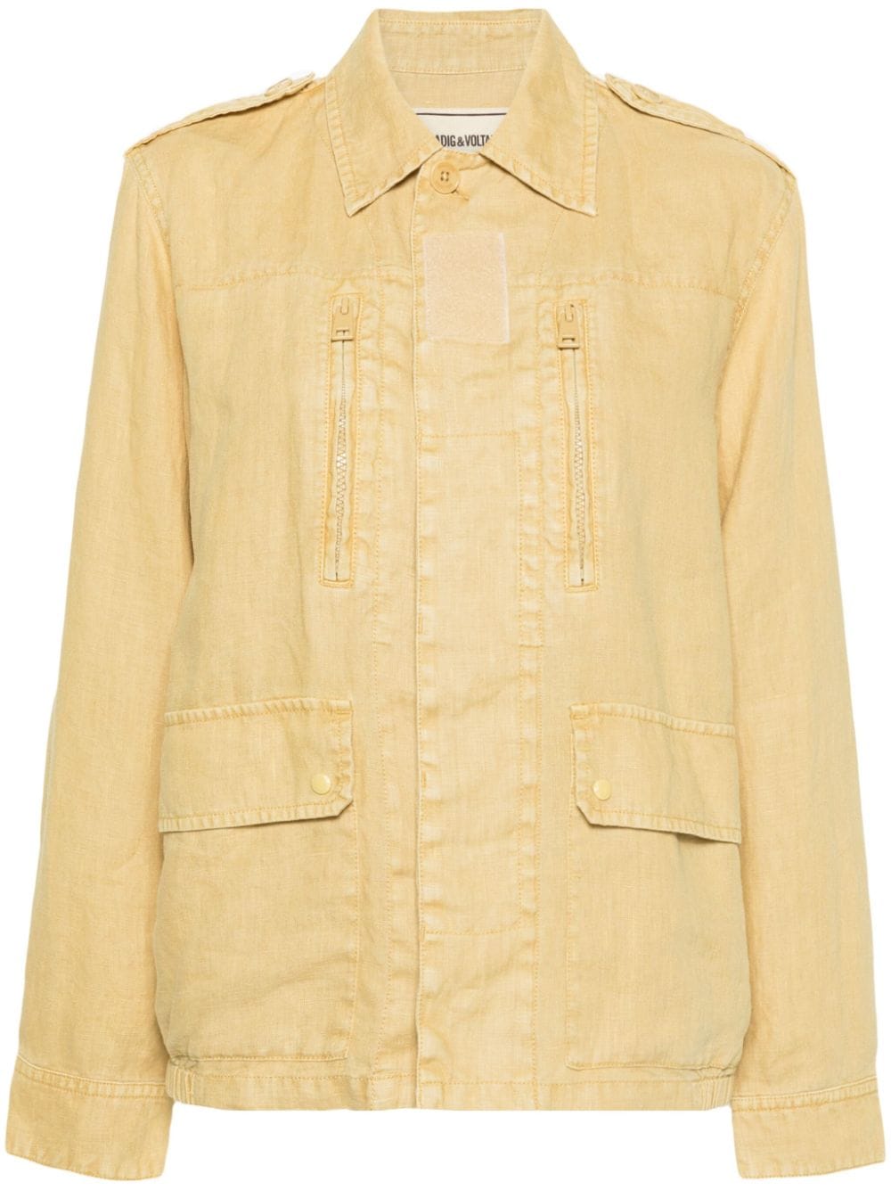 Zadig&Voltaire Wings-embroidered linen jacket - Neutrals von Zadig&Voltaire