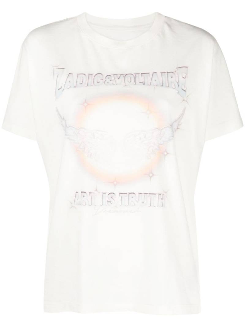 Zadig&Voltaire Tommer logo-print T-shirt - Yellow von Zadig&Voltaire