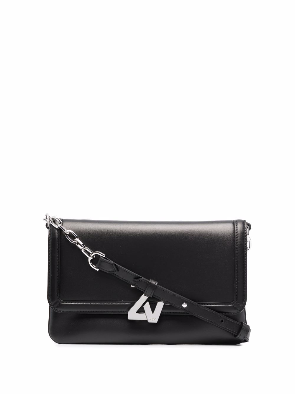 Zadig&Voltaire ZV- initial leather crossbody bag - Black von Zadig&Voltaire