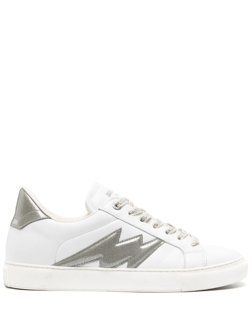 Zadig&Voltaire ZV1747 La Flash leather sneakers - White von Zadig&Voltaire