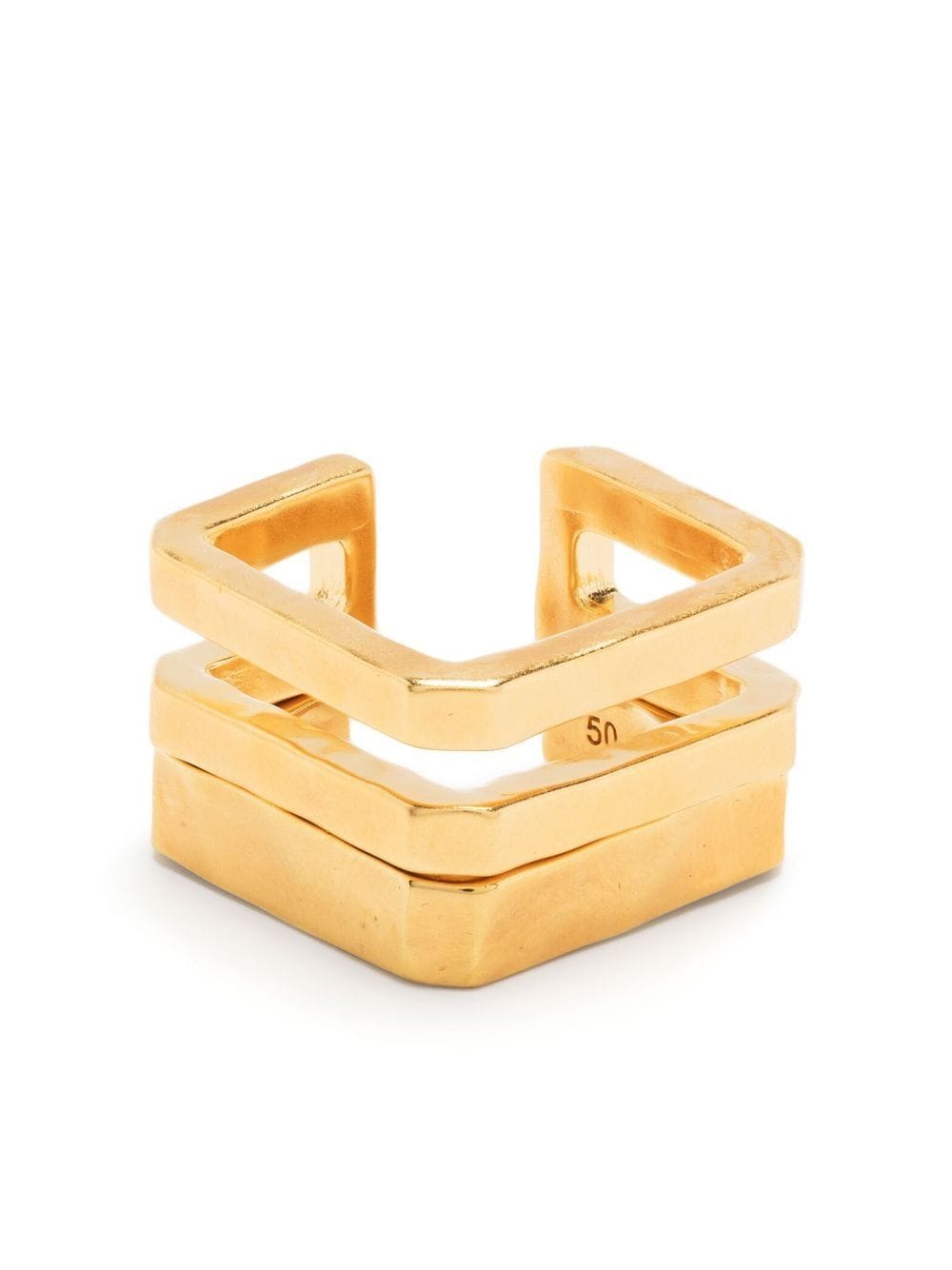 Zadig&Voltaire brass stacking rings - Gold von Zadig&Voltaire