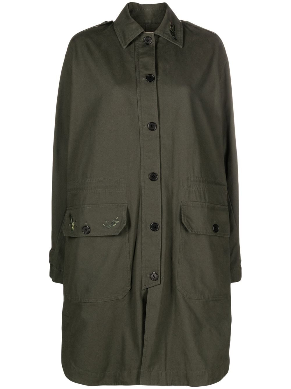 Zadig&Voltaire button-up coat - Green von Zadig&Voltaire