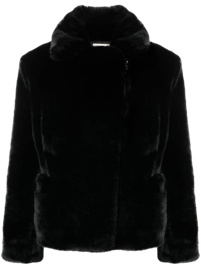 Zadig&Voltaire faux-leather fitted jacket - Black von Zadig&Voltaire