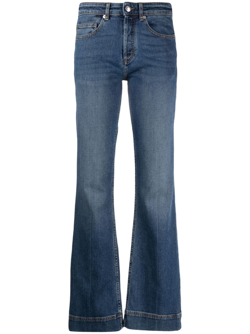 Zadig&Voltaire flared cotton jeans - Blue von Zadig&Voltaire