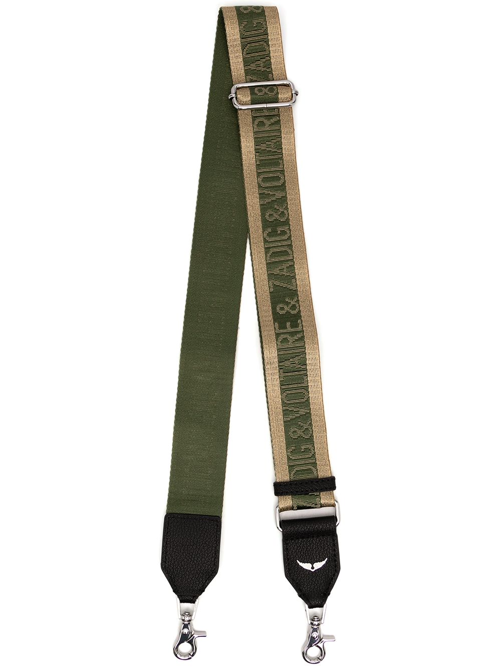 Zadig&Voltaire glitter logo bag strap - Green von Zadig&Voltaire