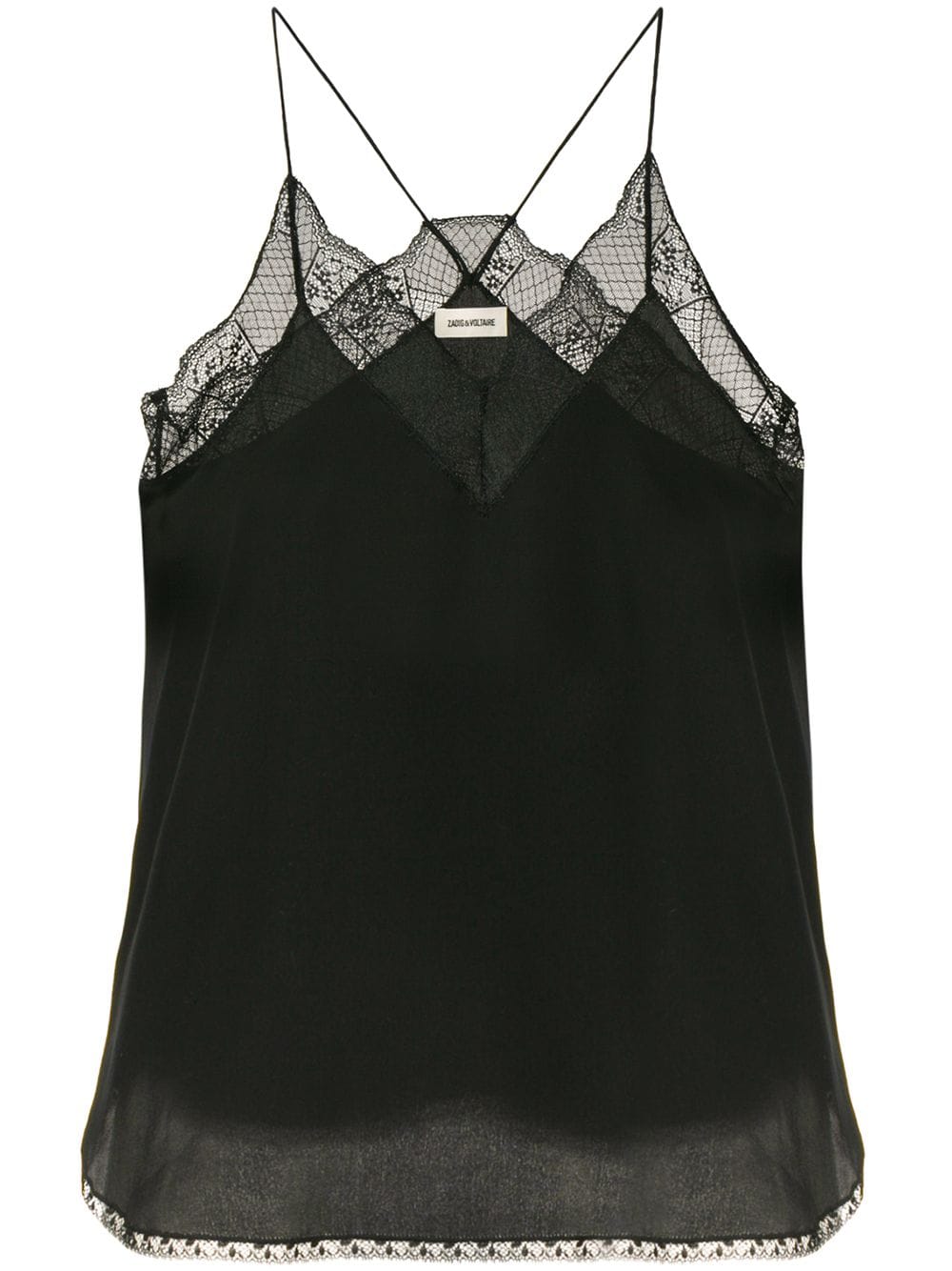 Zadig&Voltaire lace-detail camisole top - Black von Zadig&Voltaire