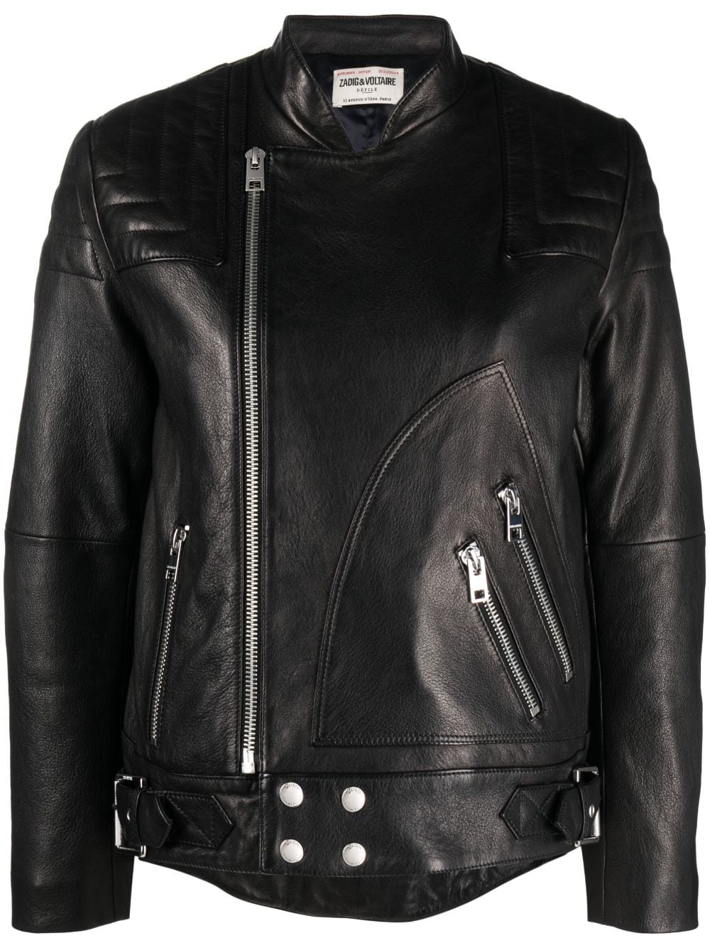 Zadig&Voltaire leather biker jacket - Black von Zadig&Voltaire